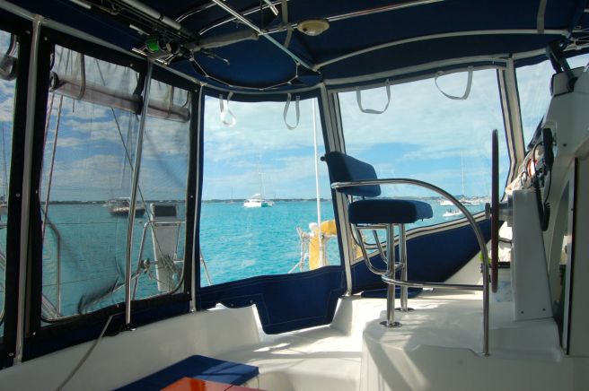 Cockpit enclosure looking to port.