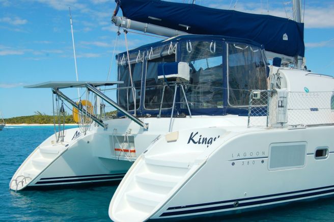 Cockpit Enclosure: view from starboard.