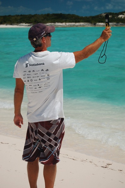 Matt cheking for wind