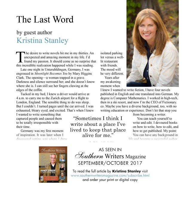 Kristina Stanley LW promo SW Sept 2017