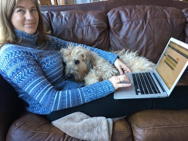 Farley and Kristina on couch